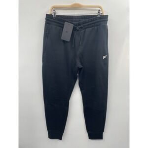 NWT Fabletics The Go-To Jogger Pants Men's Small Black Drawstring Hidden Pockets